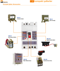 Şönt Açtırma Bobini-B. K. Kompakt: VMF1/VMF2/VMF3-220V AC-VMA-SR Kompakt Şalter Aksesuarları_Viko by Panasonic