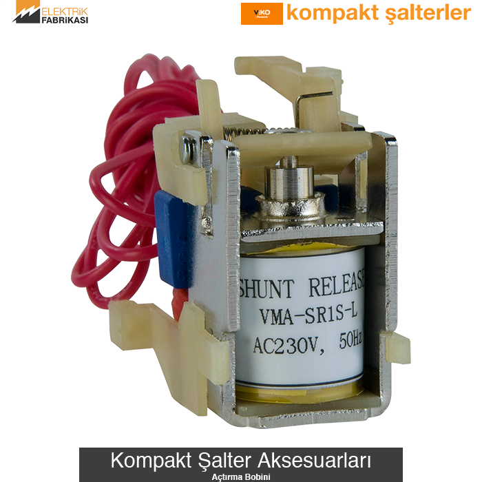Şönt Açtırma Bobini-B. K. Kompakt: VMF4/VMF5-220V AC-VMA-SR Kompakt Şalter Aksesuarları_Viko by Panasonic