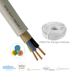 3x1.5mm²  NYM / Antigron (NVV) Kablo (100'lük)_ACHJPU39