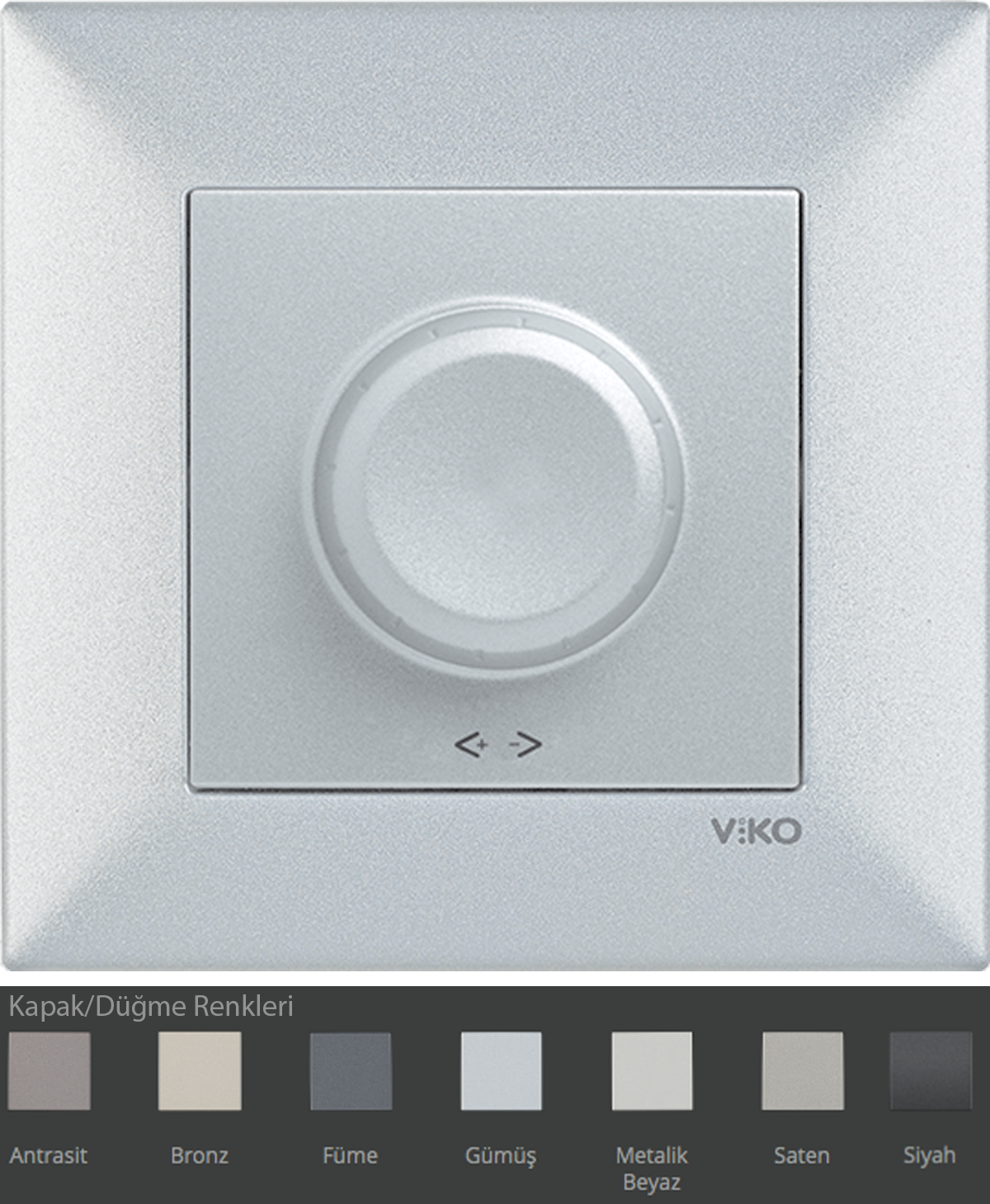 Trenda_Pro Dimmer RL 20-500W / VA Vavien (Mekanizma+Kapak/Düğme dahil, Çerçeve hariçtir)