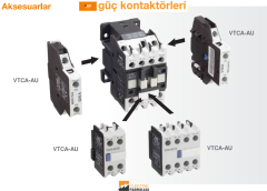 AC Güç Kontaktörü-AC230V-32A-15kW-Anma A:50A-Yardımcı K: 1NO-Kontatktörler_Viko by Panasonic