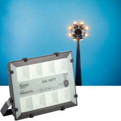 Zmr_TW 500W LED Projektör IP66 56000Lm_ 13121323 3000K-Sarı Işık
