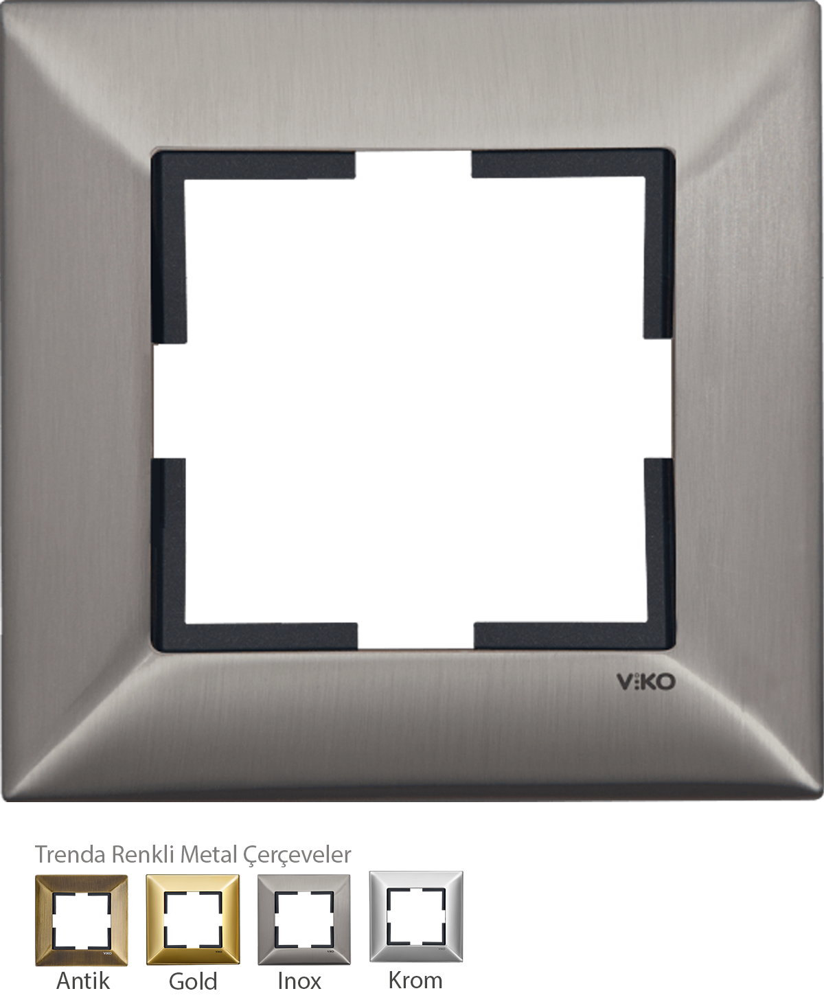 Trenda_Tekli Çerçeve Metal Inox (Renkli Metal Çerçeveler)