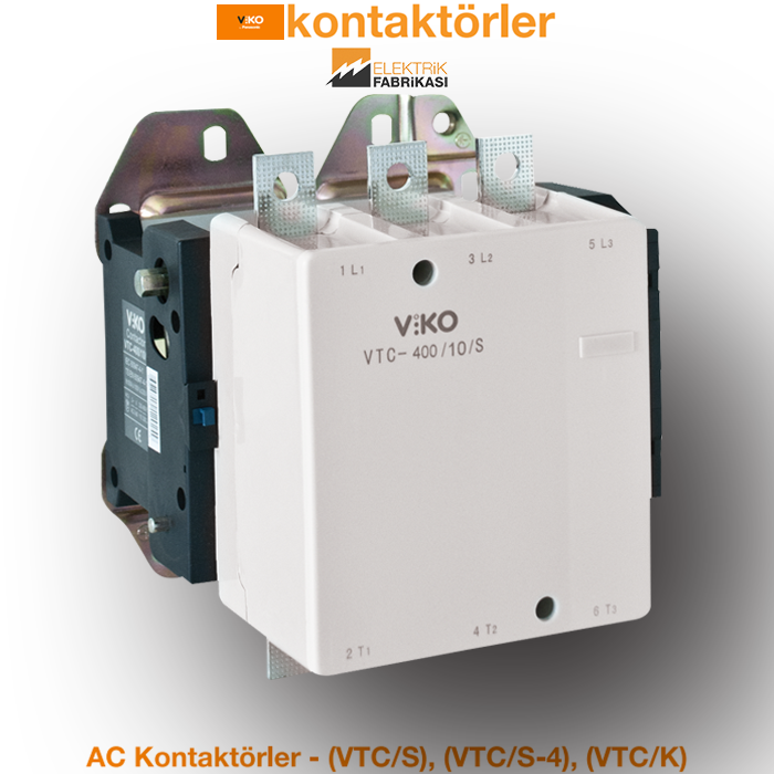 AC Güç Kontaktörü-AC230V-500A-250kW-Anma A:580A-Kontatktörler_Viko by Panasonic