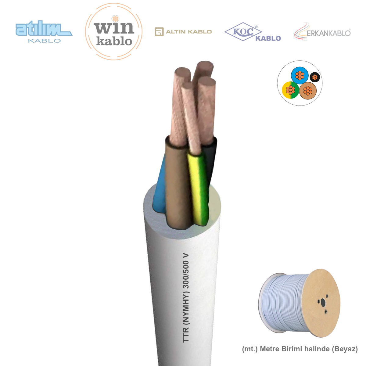 3x50+25mm²  TTR (NYMHY) Kablo (1 Metre)_DJLTUWX2