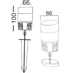ACK_PC Çim Armatürü Beyaz_AG56-01050