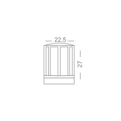 ACK_Lunar-Bahçe Set Üstü Armatürü_AG55-08021