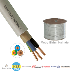 3x2.5mm²  NYM / Antigron (NVV) Kablo (1 Metre)_ BFGKQX18