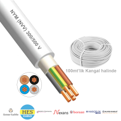 4x6mm²  NYM / Antigron (NVV) Kablo (100'lük)_ EHTV2367