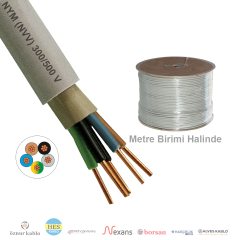 5x6mm²  NYM / Antigron (NVV) Kablo (1 Metre)_ EHKNSW69