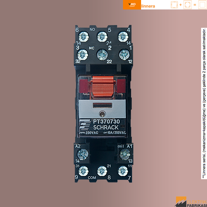 Linnera Sıva Altı Energy Saver Standart - Röle (220V - 10A) (Beyaz I Krem)_Viko by Panasonic