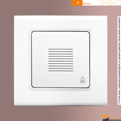 Linnera Sıva Altı Zil (Buzzer) (Beyaz I Krem)_Viko by Panasonic