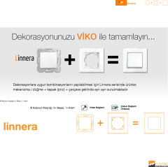 Linnera Sıva Üstü Kasa Uzatma Parçası (Beyaz I Krem)_Viko by Panasonic