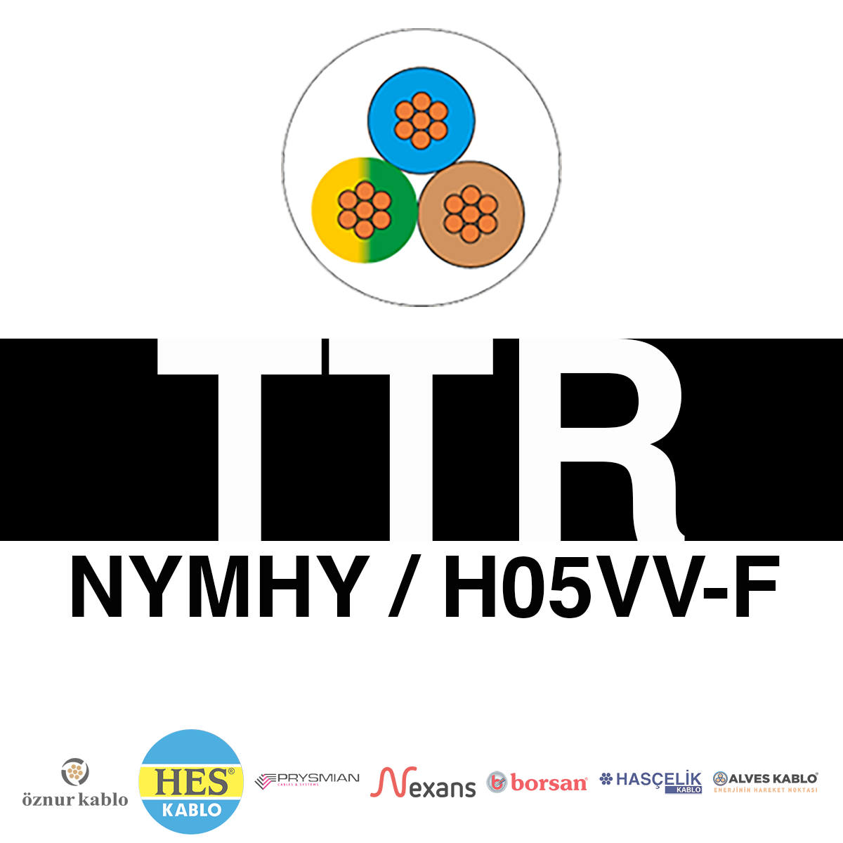 3x4mm²  TTR H05VV-F (NYMHY) Kablo (100'lük)_ CGHMVXYZ