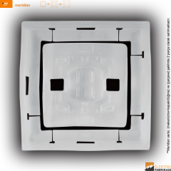 Meridian Sıva Altı IP44 Anahtar Conta Seti (Beyaz I Krem)_Viko by Panasonic
