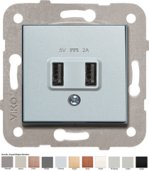 Novella_USB Şarj Prizi (5V, 2A) (Mekanizma, Kapak, Mekanizma+Kapak)