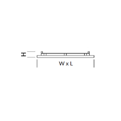 Borled_24W 30x30 Slim Led Sıva Altı Armatür 1600Lm 270mm 3000K/4000K/6500K_ BL-O8-0001