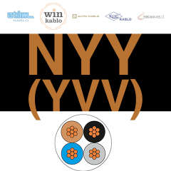 4x4mm²  NYY (YVV) Kablo (1 Metre)_ CGNQVZ35
