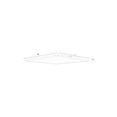 Borled_40W 60x60 Led Opal Lensli Slim Backlight Sıva Altı Armatür 4400Lm 3000K/4000K/6500K_ BL-O2-2011