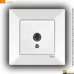 Meridian Sıva Altı Tv Prizi Geçişli (8-12dB) (Beyaz I Krem)_Viko by Panasonic