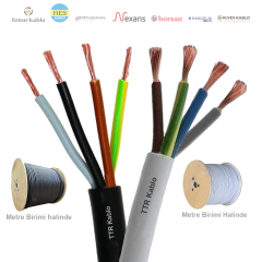 4x2.5mm²  TTR H05VV-F (NYMHY) Kablo (1 Metre)_ BDFNSY46