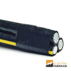 2x16mm² NAYY-YAVV Kablo Siyah 1000M 0.6/1 kV PVC İzoleli, Çok Damarlı, Çok Telli, Alüminyum İletkenli Kablolar