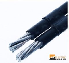 2x25mm² NAYY-YAVV Kablo Siyah 1000M 0.6/1 kV PVC İzoleli, Çok Damarlı, Çok Telli, Alüminyum İletkenli Kablolar