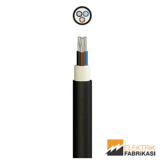 3x35mm² NAYY-YAVV Kablo Siyah 1000M 0.6/1 kV PVC İzoleli, Çok Damarlı, Çok Telli, Alüminyum İletkenli Kablolar