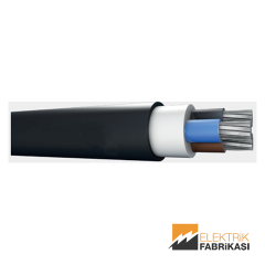 3x70mm² NAYY-YAVV Kablo Siyah 1000M 0.6/1 kV PVC İzoleli, Çok Damarlı, Çok Telli, Alüminyum İletkenli Kablolar
