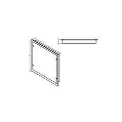 Borled_15W 30x30 Led Backlight Steril Ortam Sıva Altı Armatür 2160Lm 4000K/6500K_ BL-O2-3001