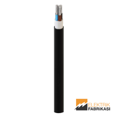 3x35+16mm² NAYY-YAVV Kablo Siyah 1000M 0.6/1 kV PVC İzoleli, Çok Damarlı, Çok Telli, Alüminyum İletkenli Kablolar