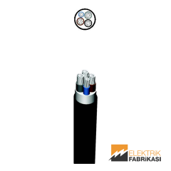 3x240+120mm² NAYY-YAVV Kablo Siyah 500M 0.6/1 kV PVC İzoleli, Çok Damarlı, Çok Telli, Alüminyum İletkenli Kablolar