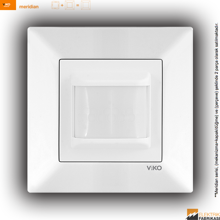 Meridian Sıva Altı Hareket Dedektörü (Master) - Nötrlü - 180° - 5m (Beyaz I Krem)_Viko by Panasonic