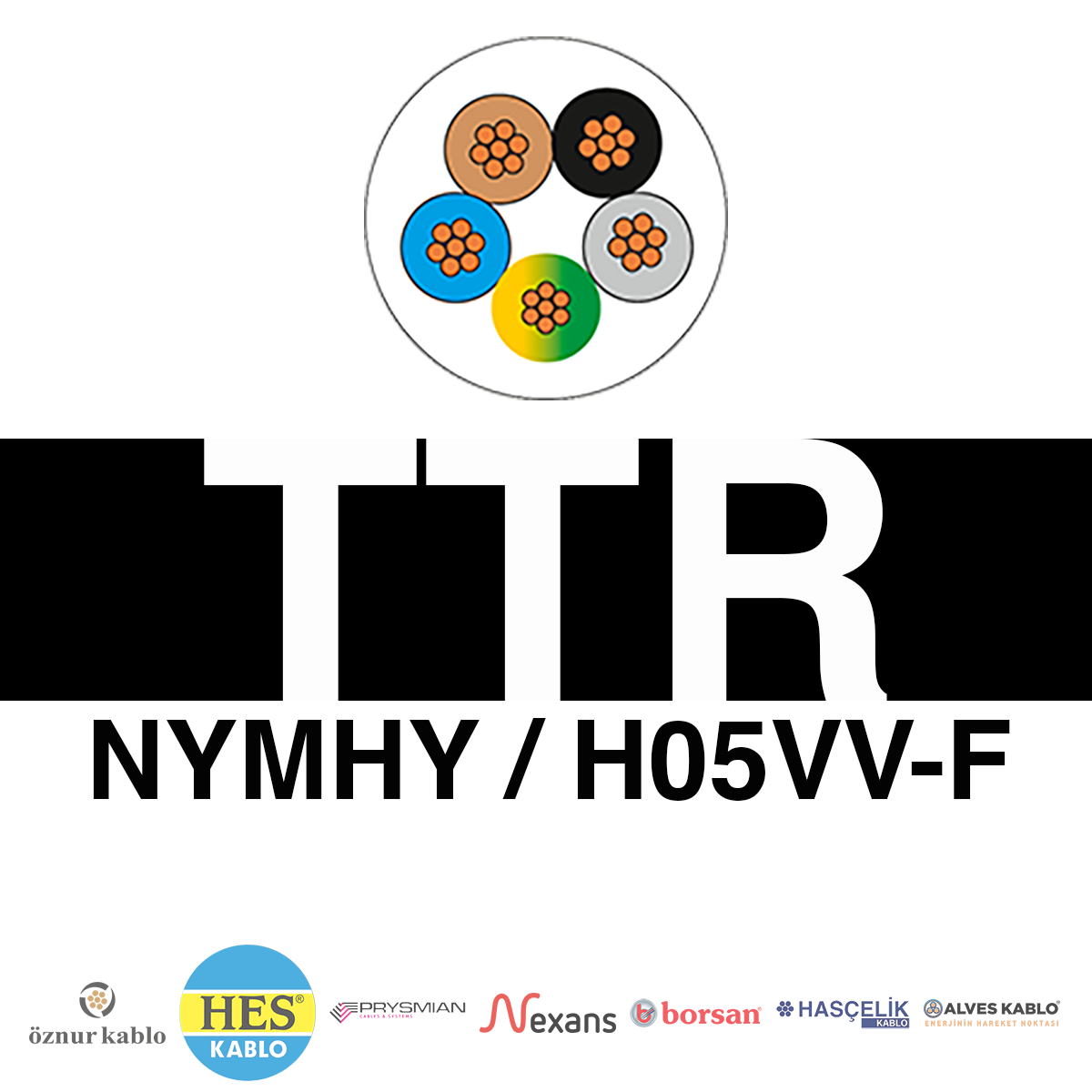 5x2.5mm²  TTR H05VV-F (NYMHY) Kablo (1 Metre)_ KQRSX347