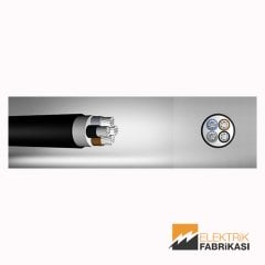 5x50mm² NAYY-YAVV Kablo Siyah 500M 0.6/1 kV PVC İzoleli, Çok Damarlı, Çok Telli, Alüminyum İletkenli Kablolar