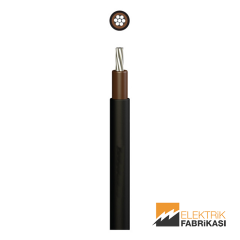 1x95mm² NA2XH Kablo Siyah 1000M 0.6/1 kV XLPE İzoleli, Halojensiz, Alev İletmeyen, Tek Damarlı, Çok Telli, Alüminyum İletkenli Kablolar