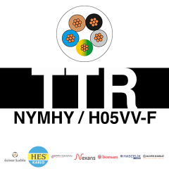 5x6mm²  TTR H05VV-F (NYMHY) Kablo (100'lük)_ JKNSTW89