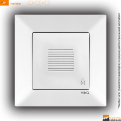 Meridian Sıva Altı Zil (Buzzer) (Beyaz I Krem)_Viko by Panasonic