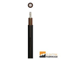 1x150mm² NA2XH Kablo Siyah 1000M 0.6/1 kV XLPE İzoleli, Halojensiz, Alev İletmeyen, Tek Damarlı, Çok Telli, Alüminyum İletkenli Kablolar
