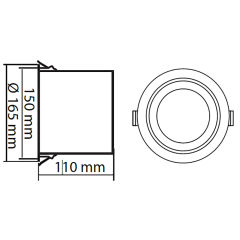 ACK_30W COB LED Salyangoz Armatür 3400Lm Beyaz Kasa_AD36-00600