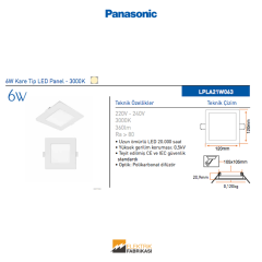 6W Kare Tip LED Panel - 6500K_Viko by Panasonic