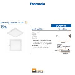 18W Kare Tip LED Panel - 3000K_Viko by Panasonic