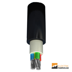 3x35mm² NA2XH Kablo Siyah 1000M 0.6/1 kV XLPE İzoleli, Halojensiz, Alev İletmeyen, Çok Damarlı, Çok Telli, Alüminyum İletkenli Kablolar