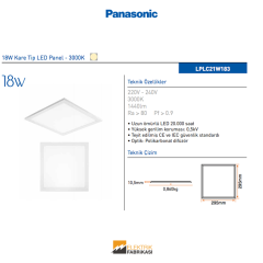18W Kare SLİM LED Panel - 3000K_Viko by Panasonic