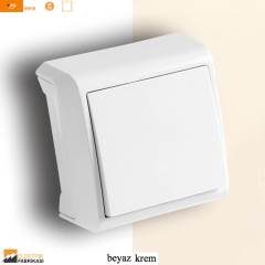 Vera IP20 Sıva Üstü Anahtar (Beyaz I Krem)_Viko by Panasonic