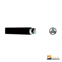 3x120mm² NA2XH Kablo Siyah 1000M 0.6/1 kV XLPE İzoleli, Halojensiz, Alev İletmeyen, Çok Damarlı, Çok Telli, Alüminyum İletkenli Kablolar