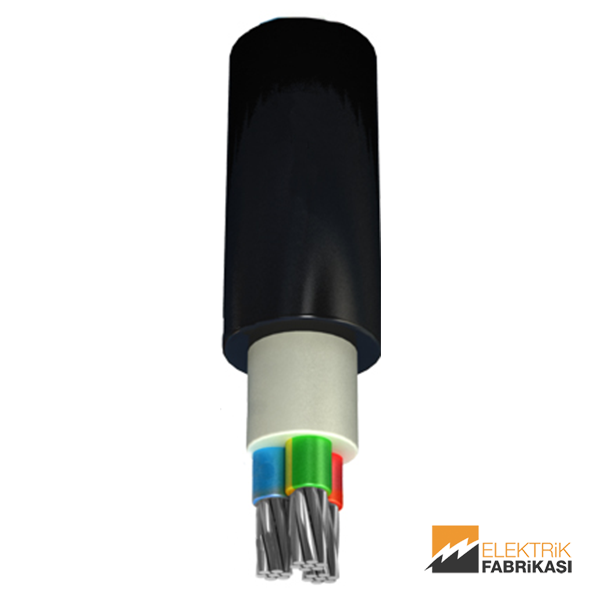 3x120mm² NA2XH Kablo Siyah 1000M 0.6/1 kV XLPE İzoleli, Halojensiz, Alev İletmeyen, Çok Damarlı, Çok Telli, Alüminyum İletkenli Kablolar