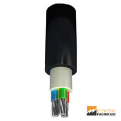 3x120mm² NA2XH Kablo Siyah 1000M 0.6/1 kV XLPE İzoleli, Halojensiz, Alev İletmeyen, Çok Damarlı, Çok Telli, Alüminyum İletkenli Kablolar