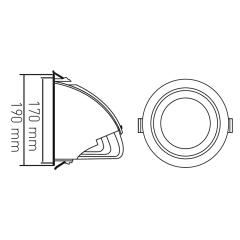 ACK_30W COB LED Salyangoz Armatür 2450Lm Beyaz Kasa_AD36-00400