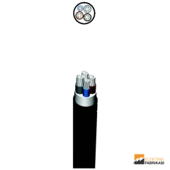 3x10+6mm² NA2XH Kablo Siyah 1000M 0.6/1 kV XLPE İzoleli, Halojensiz, Alev İletmeyen, Çok Damarlı, Çok Telli, Alüminyum İletkenli Kablolar